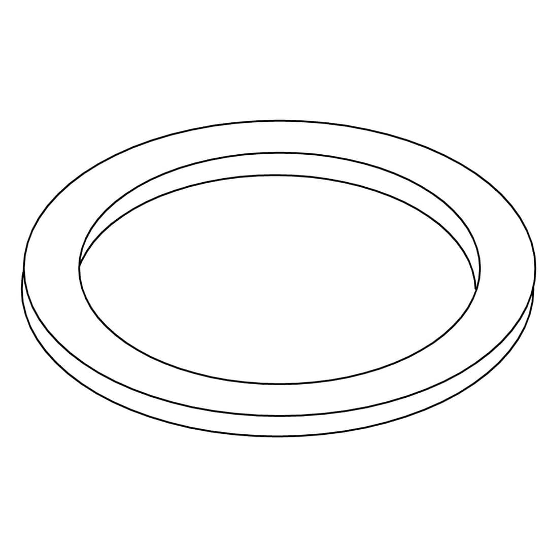 Kohler Genuine Parts Gasket, Rubber, Black by Kohler Genuine Parts