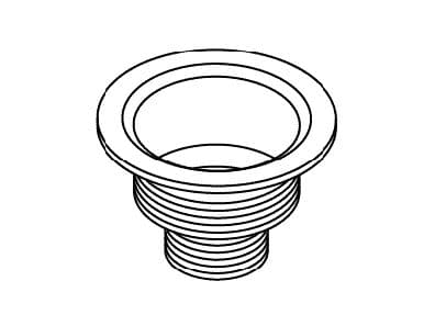 Kohler Genuine Parts Body, 3 1/2 Outlet - Polished Chrome by Kohler Genuine Parts