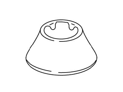 Kohler Genuine Parts Flange - Brushed Chrome by Kohler Genuine Parts
