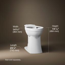 Kohler Kelston Tall elongated toilet bowl - White - image 2