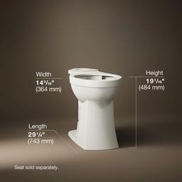Kohler Kelston Tall elongated toilet bowl - Biscuit - image 2