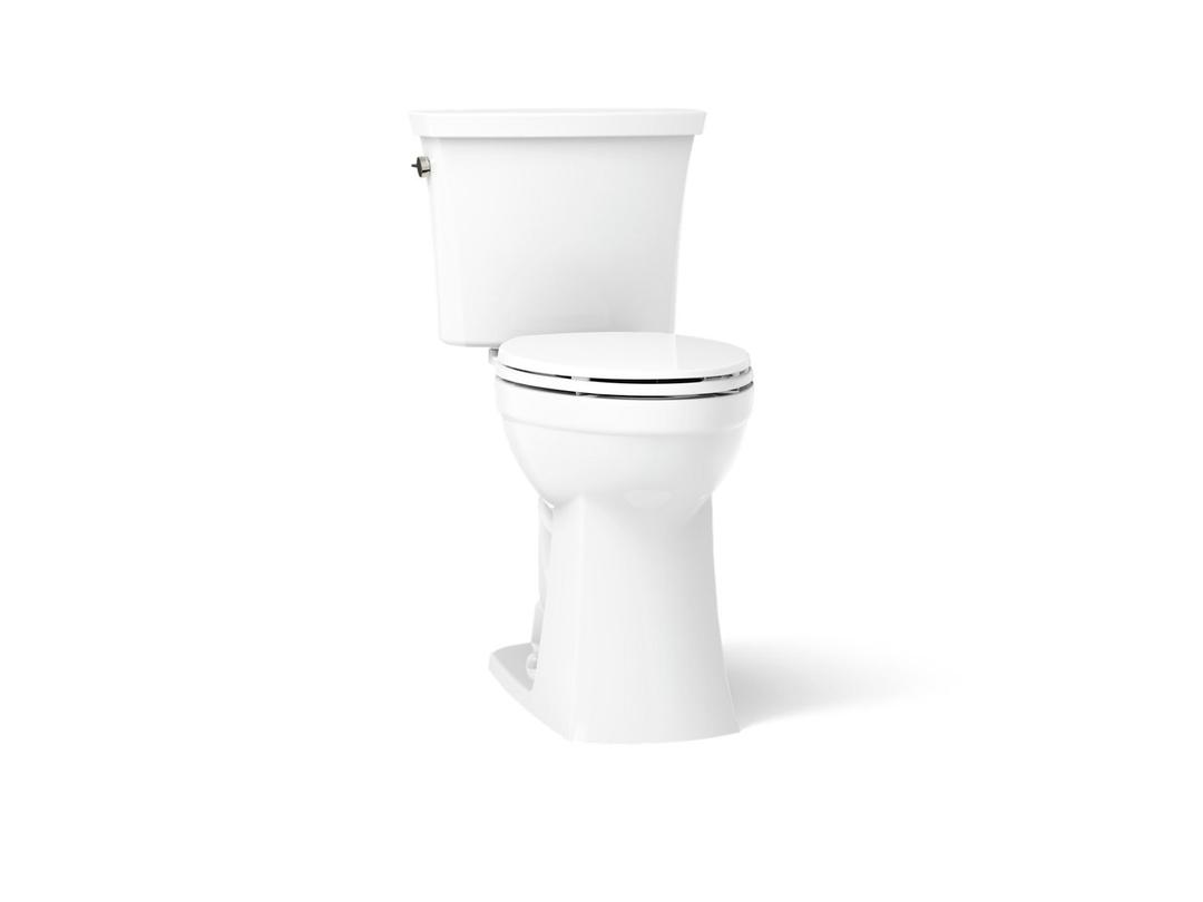 Kelston Tall two-piece elongated toilet, 1.28 gpf by Kohler