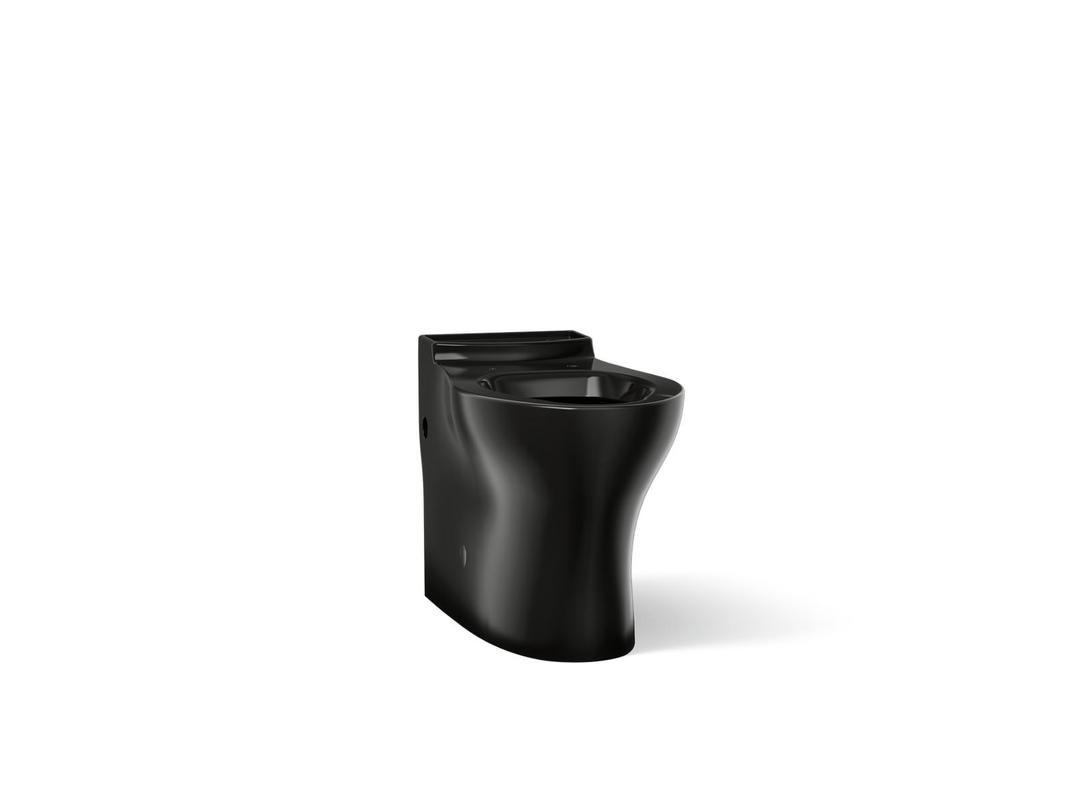 Kohler Persuade Elongated toilet bowl with skirted trapway - Black by Kohler