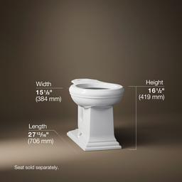Kohler | Memoirs | Floor Mount Toilet Bowl - White - image 2