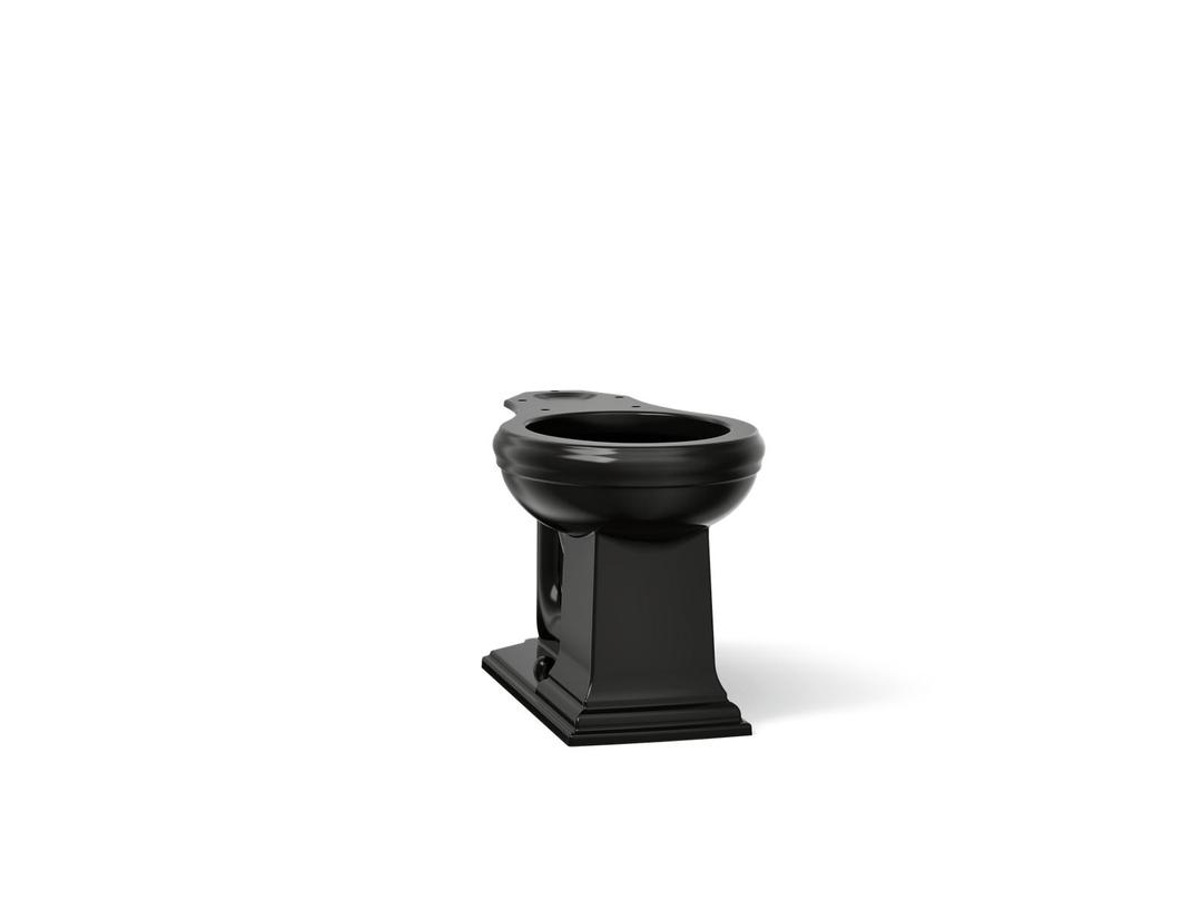 Kohler | Memoirs | Floor Mount Toilet Bowl - Black by Kohler