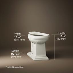 Kohler | Memoirs | Floor Mount Toilet Bowl - Biscuit - image 2