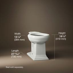 Kohler | Memoirs | Floor Mount Toilet Bowl - Dune - image 2