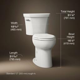 Kohler | Highline | Two Piece Toilet - Biscuit - image 3