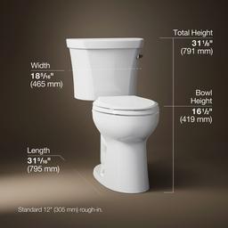 Kohler | Highline | Two Piece Toilet - White - image 3