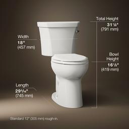 Kohler | Highline | Two Piece Toilet - Biscuit - image 3