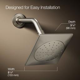 Kohler Loure Single-function showerhead, 1.75 gpm - Vibrant Brushed Nickel - image 3