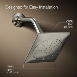 Kohler Loure Single-function showerhead, 1.75 gpm - Vibrant Polished Nickel - image 3