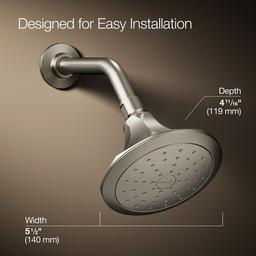 Kohler Memoirs Single-function showerhead, 1.75 gpm - Vibrant Brushed Nickel - image 3