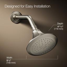 Kohler Memoirs Single-function showerhead, 2.5 gpm - Vibrant Brushed Nickel - image 3