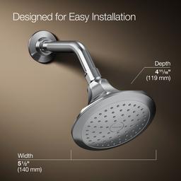 Kohler Memoirs Single-function showerhead, 2.5 gpm - Polished Chrome - image 3