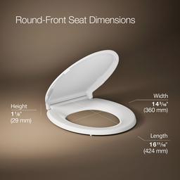 Cachet Recycled ReadyLatch Quiet-CloseE round-front toilet seat - image 3