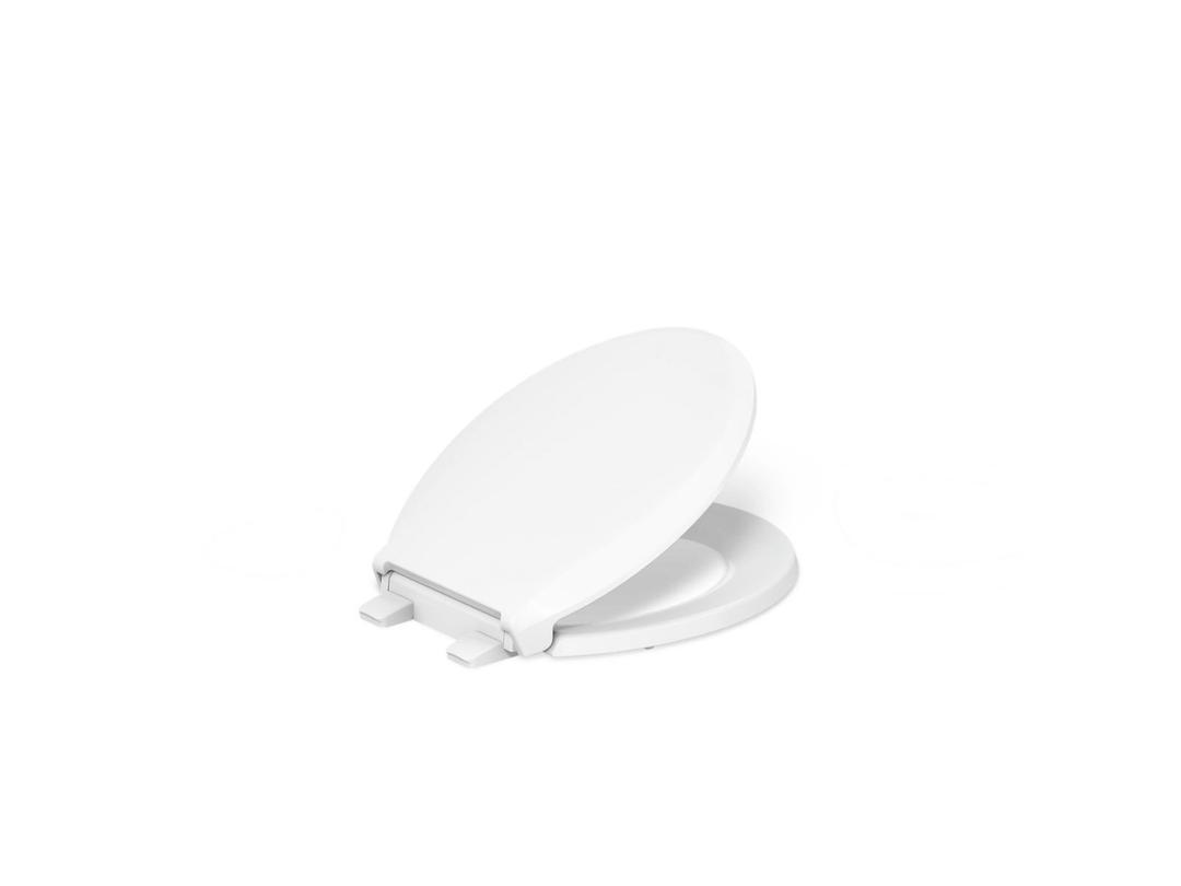 Cachet Recycled ReadyLatch Quiet-CloseE round-front toilet seat by Kohler