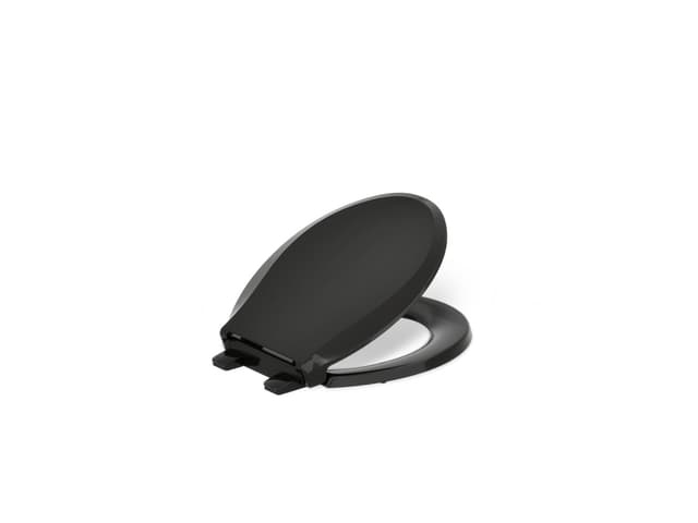 Kohler Cachet ReadyLatch Quiet-CloseE round-front toilet seat - Black