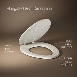 Kohler Stonewood Elongated toilet seat - Almond - image 3