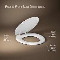 Kohler Stonewood Round-front toilet seat - White - image 3