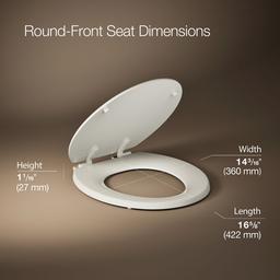 Kohler Stonewood Round-front toilet seat - Almond - image 3