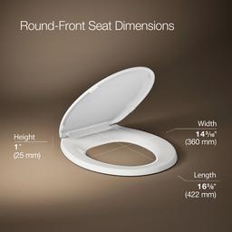 LustraE Quick-ReleaseE round-front toilet seat - image 3