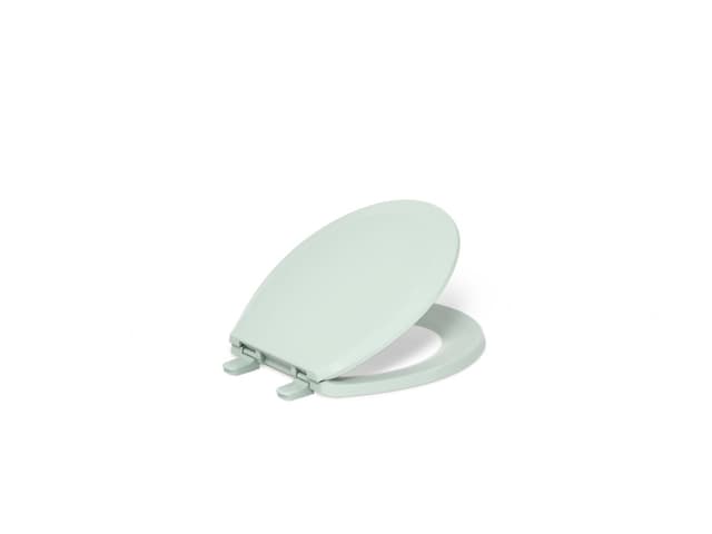 Kohler LustraE Quick-ReleaseE round-front toilet seat - Seafoam Green