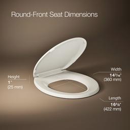 LustraE Quick-ReleaseE round-front toilet seat - image 3
