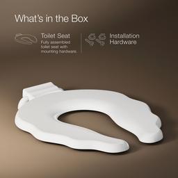 PrimaryE Commercial round-front toilet seat with antimicrobial agent - image 6
