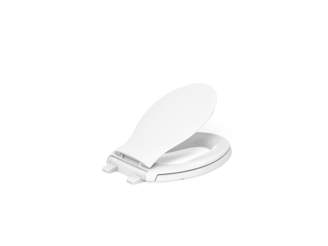 Kohler Transitions ReadyLatch Quiet-CloseE elongated toilet seat - White by Kohler