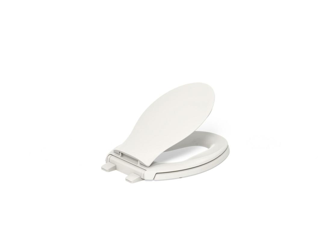 Kohler Transitions ReadyLatch Quiet-CloseE elongated toilet seat - Biscuit by Kohler
