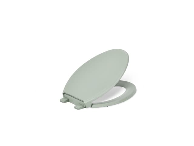 Kohler GlenburyE ReadyLatch Quiet-CloseE elongated toilet seat - Aspen Green