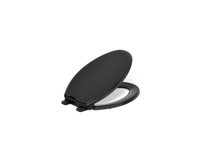 Kohler GlenburyE ReadyLatch Quiet-CloseE elongated toilet seat - Black