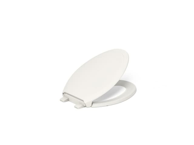 Kohler Rutledge ReadyLatch Quiet-CloseE elongated toilet seat - Biscuit