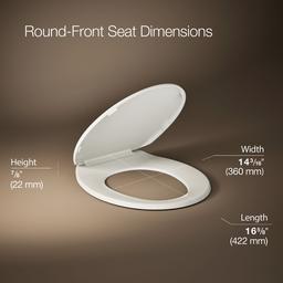 BreviaE Quiet-CloseE round-front toilet seat - image 3
