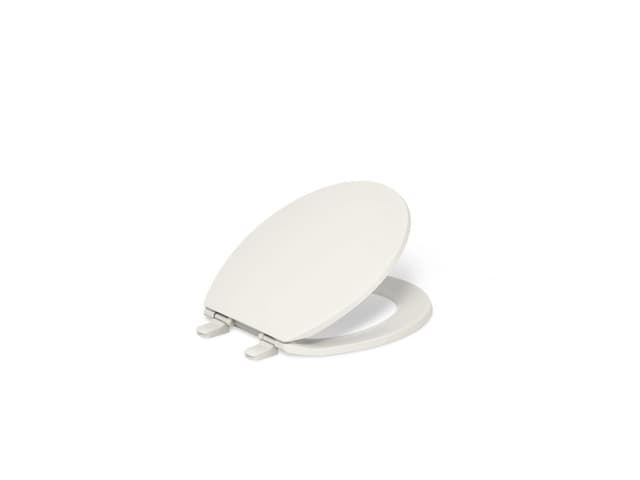 Kohler BreviaE Quiet-CloseE round-front toilet seat - Biscuit