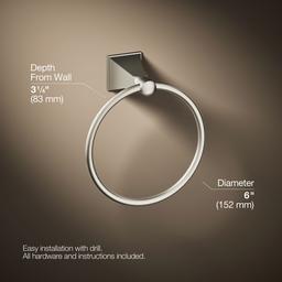 Kohler | Memoirs | Towel Ring - Vibrant Brushed Nickel - image 3