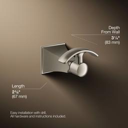 Kohler | Memoirs | Robe Hook - Vibrant Brushed Nickel - image 3
