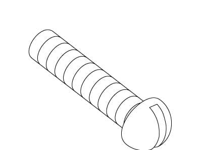 Lifter Adj. Screw 10 - 24 Slotted Round by Kohler Genuine Parts