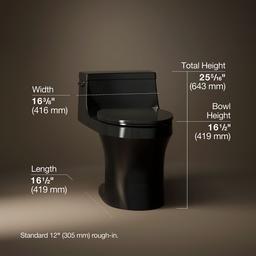 San Souci One-piece compact elongated toilet with concealed trapway, 1.28 gpf - image 3