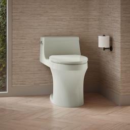San Souci One-piece compact elongated toilet with concealed trapway, 1.28 gpf - image 2