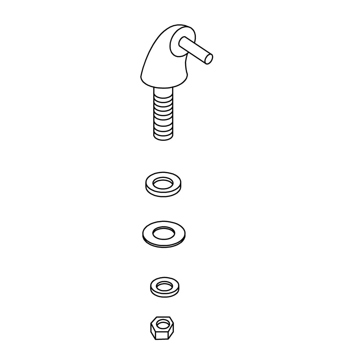 Kohler Genuine Parts Lustrae Check Hinge KIT - White by Kohler Genuine Parts