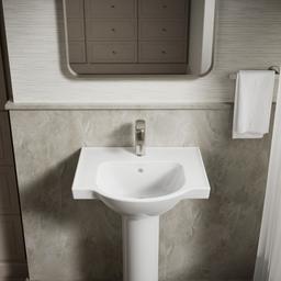 Veer 21'' rectangular pedestal bathroom sink - image 8