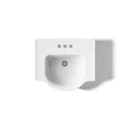 Veer 21'' square pedestal bathroom sink - image 11