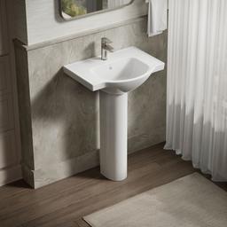 Veer 24'' square pedestal bathroom sink - image 2