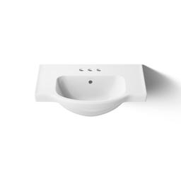 Veer 24'' square pedestal bathroom sink - image 12