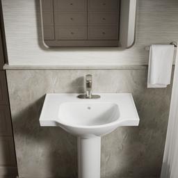 Veer 24'' square pedestal bathroom sink - image 8