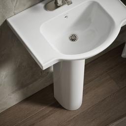 Veer 24'' square pedestal bathroom sink - image 6