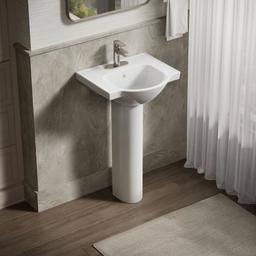 Veer 21'' rectangular pedestal bathroom sink - image 2