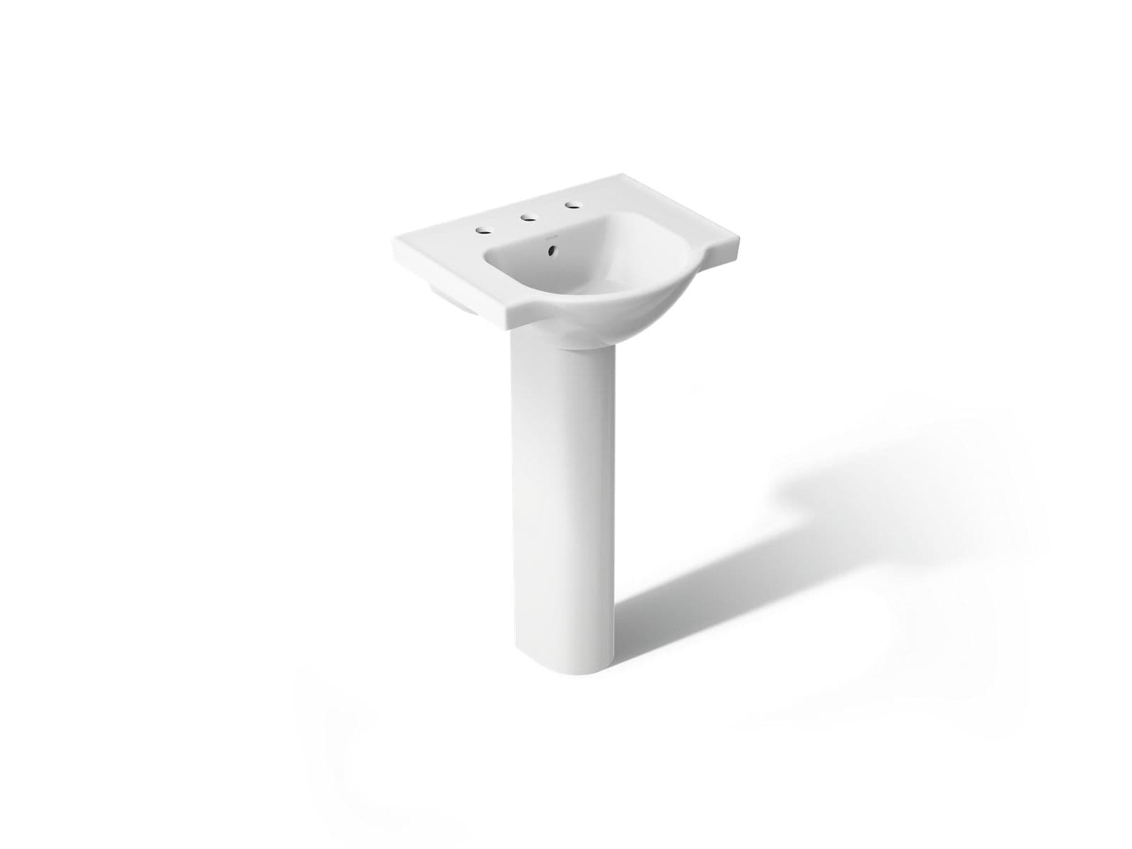 Kohler | Veer | Complete Pedestal Bathroom Sink - White by Kohler